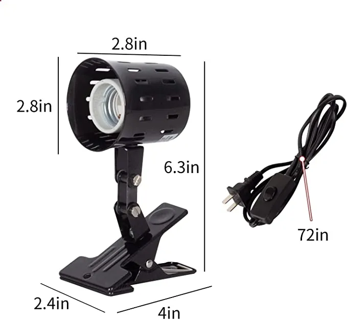 REPTIZOO: Clip Clamp Lamp  #CL01-CA