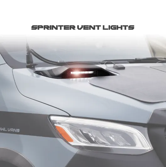 Sprinter Vent Pod Lights (Hood Scoops)