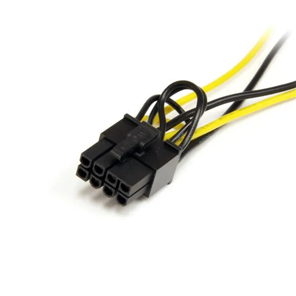 Startech.Com Pcie Power Cable Satpciex8adp - 1X 8 Pin Pcie / 2X 15 Pin Sata - 15 Cm