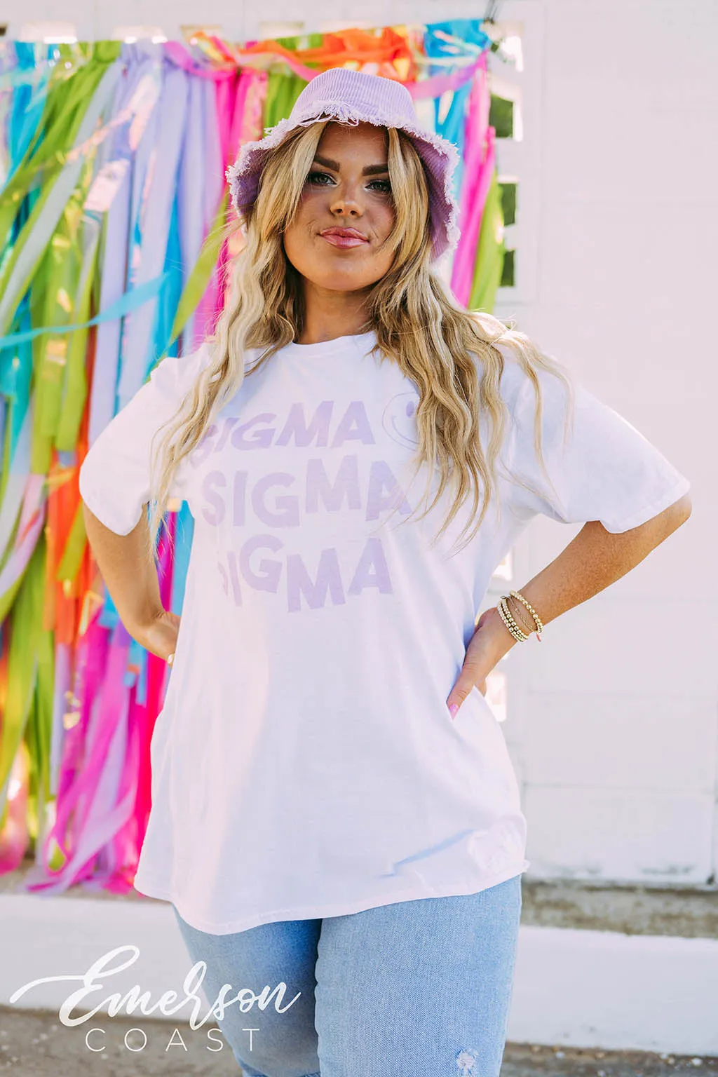 Tri Sigma Smiley Tee