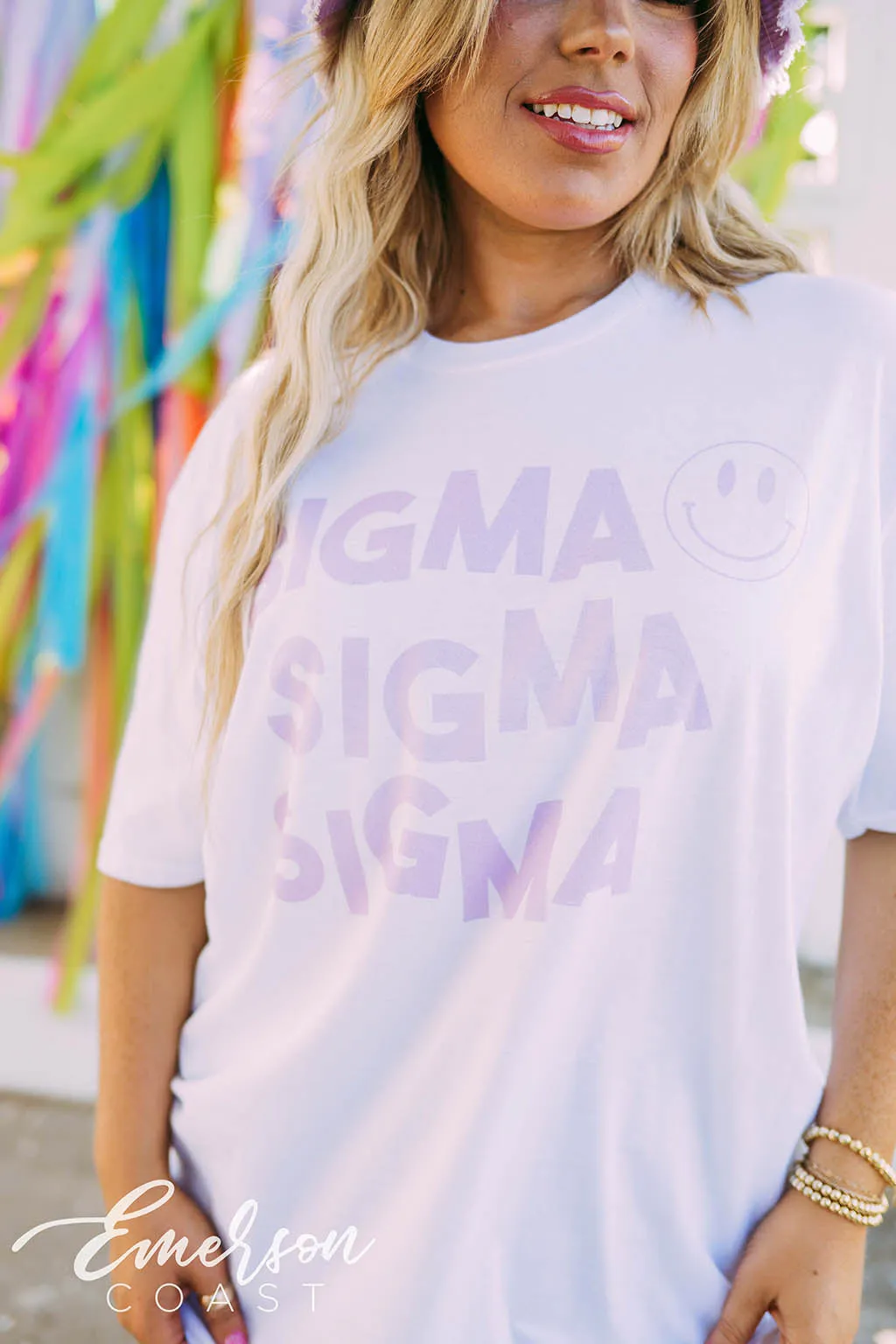 Tri Sigma Smiley Tee