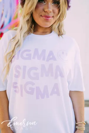 Tri Sigma Smiley Tee