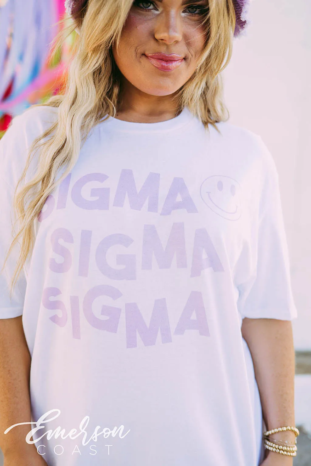 Tri Sigma Smiley Tee
