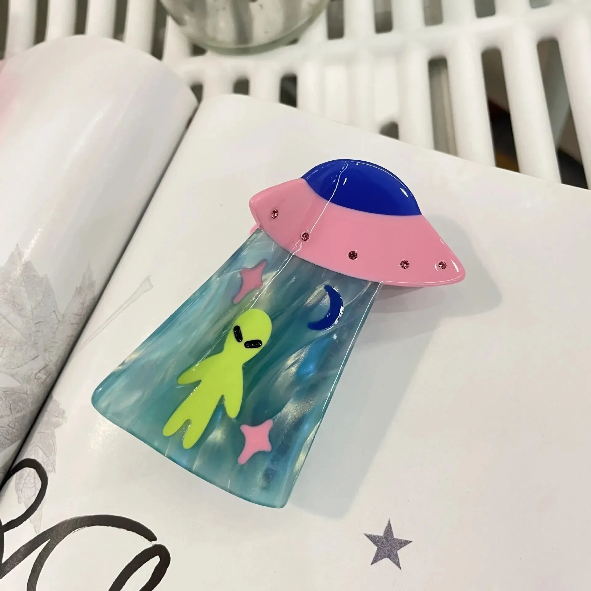 VAIGE Acetate Lion Hair Claw Clip - Cartoon Animal Design Hair Accessory for Casual Wear