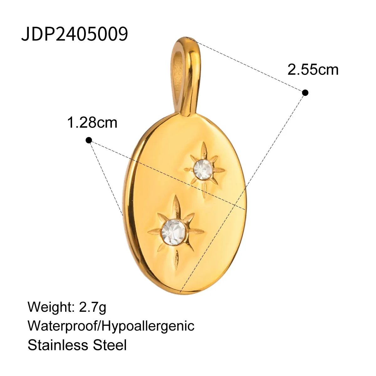 VAIGE Conch Sea Shell and Starfish Stainless Steel Charm for DIY Jewelry Crafting - Perfect for Handmade Necklaces and Unique Accessories