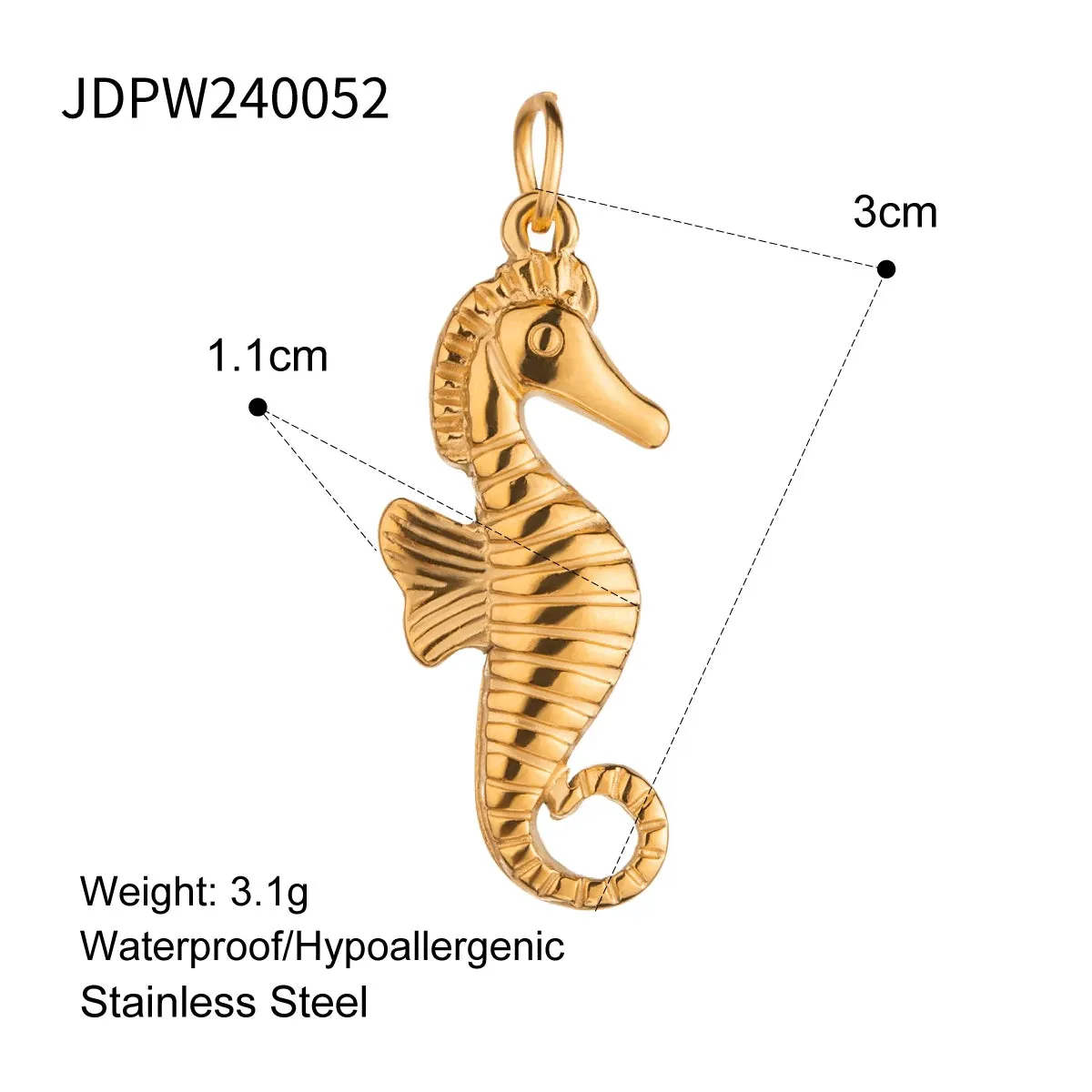 VAIGE Conch Sea Shell and Starfish Stainless Steel Charm for DIY Jewelry Crafting - Perfect for Handmade Necklaces and Unique Accessories
