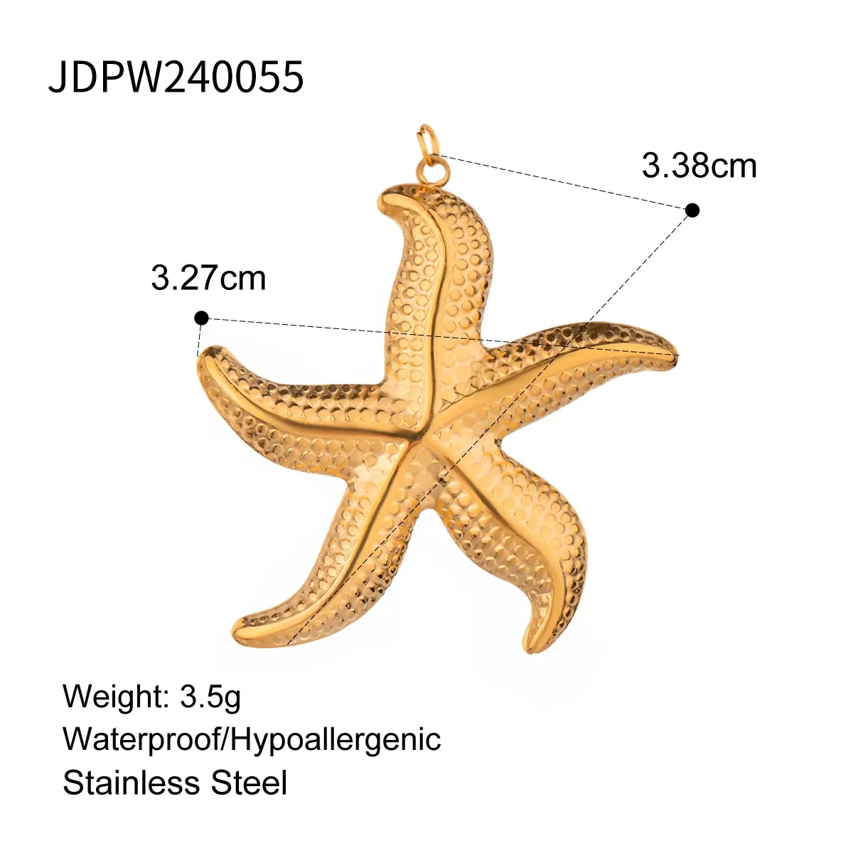VAIGE Conch Sea Shell and Starfish Stainless Steel Charm for DIY Jewelry Crafting - Perfect for Handmade Necklaces and Unique Accessories