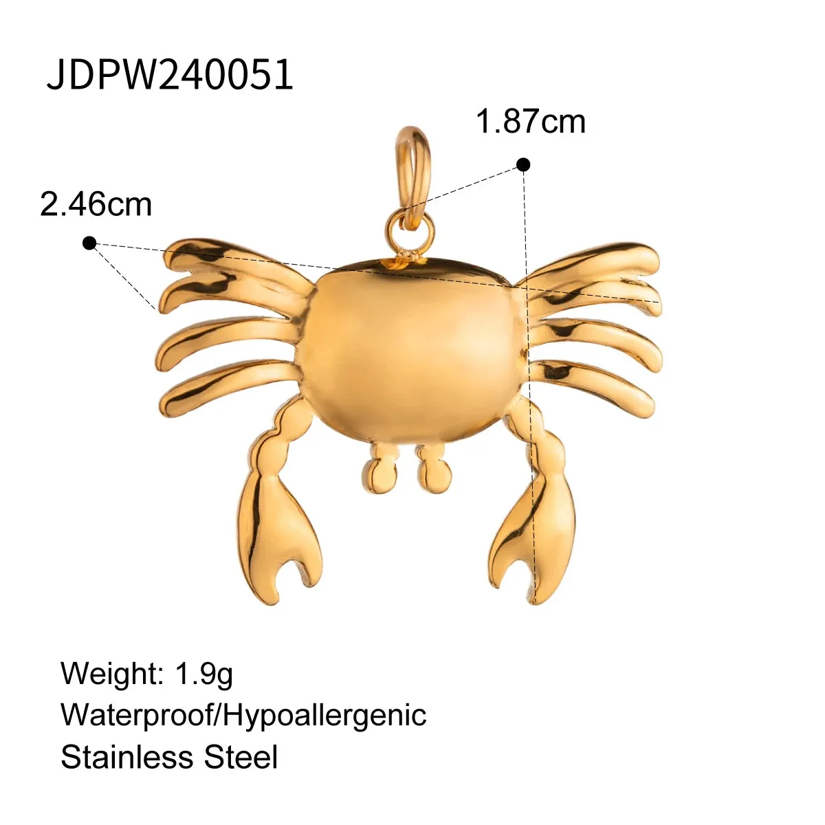 VAIGE Conch Sea Shell and Starfish Stainless Steel Charm for DIY Jewelry Crafting - Perfect for Handmade Necklaces and Unique Accessories
