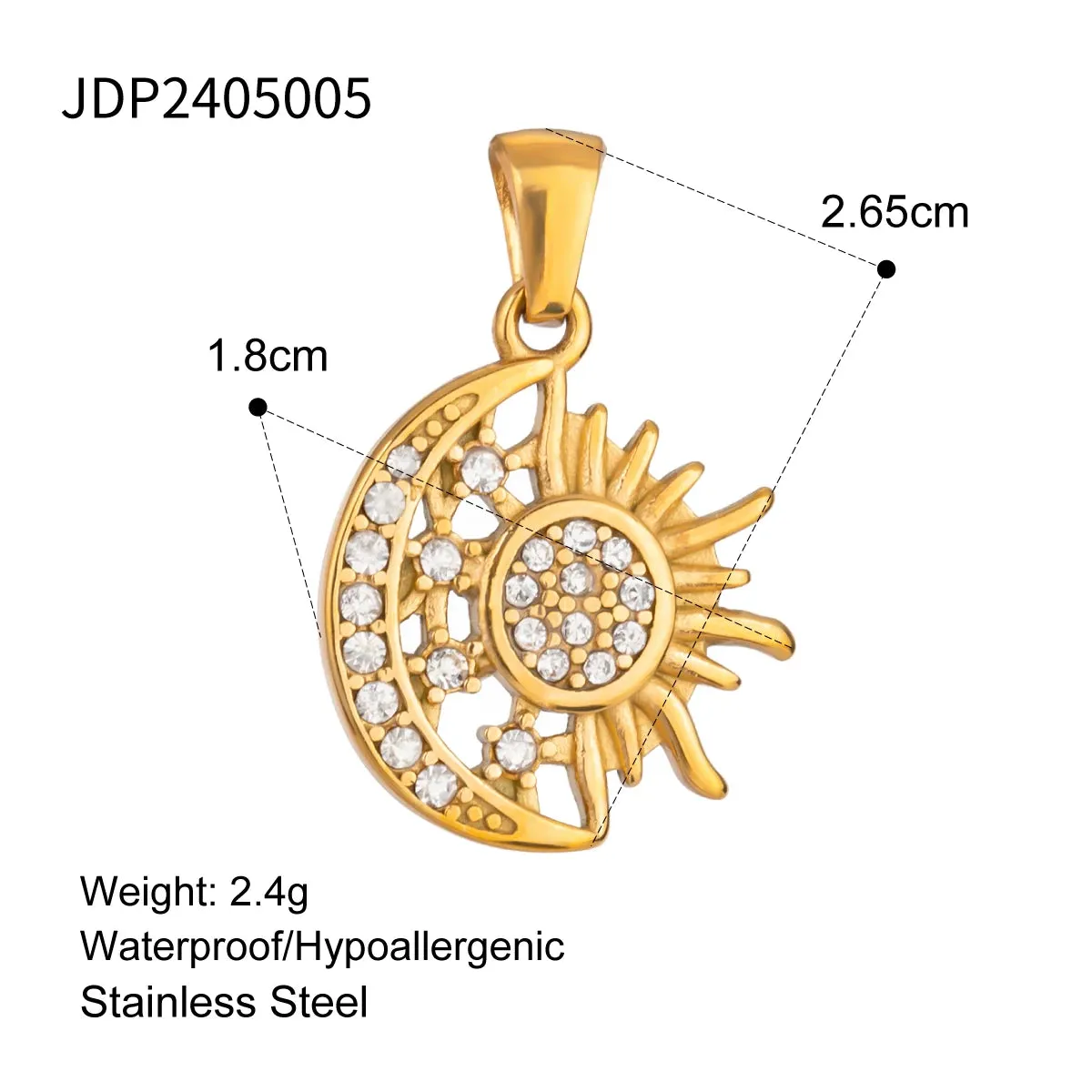VAIGE Conch Sea Shell and Starfish Stainless Steel Charm for DIY Jewelry Crafting - Perfect for Handmade Necklaces and Unique Accessories