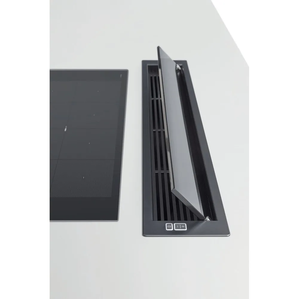 Whirlpool WDO93FBK 86cm Wide Built-In Downdraft Hood - Black